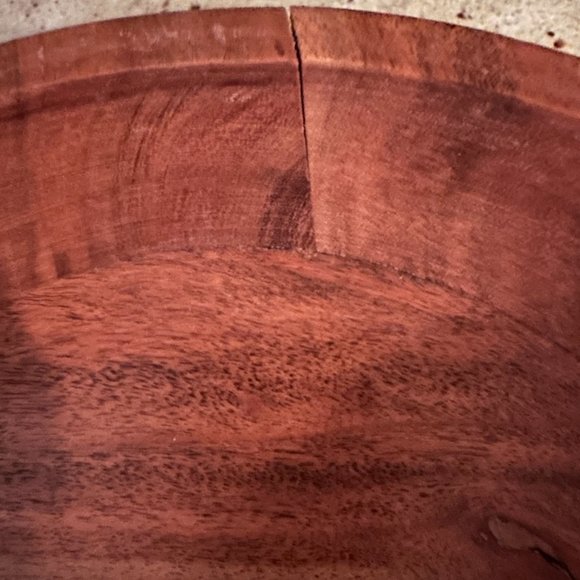 Beautiful Wood Pedestal Bowl - Picture 15 of 15